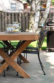 See more ideas about wooden outdoor table, outdoor tables, wood diy. Diy Outdoor Dining Table Projects The Garden Glove