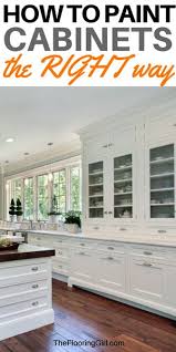Renuit provides all the materials necessary to complete a kitchen cabinet refacing project yourself, including a wide selection of cabinet doors, mouldings and peel & stick adhesive laminate. How To Paint Cabinets The Right Way The Flooring Girl