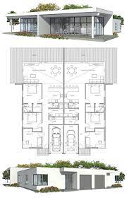 Duplex House Plan To Narrow Lot Possible Income I Future Modern House Plans Duplex Design Duplex House Plans