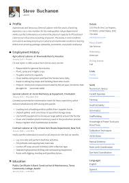 General Laborer Resume Writing Guide 12 Free Templates 2020