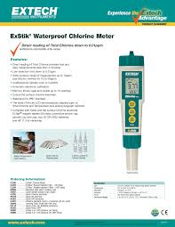 ExStik® Waterproof Chlorine Meter