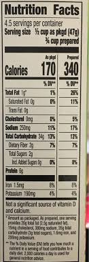Calories in bacos based on the calories, fat, protein, carbs and other nutrition. Suddenly Pasta Salad Ranch Bacon Betty Crocker 7 5 Oz
