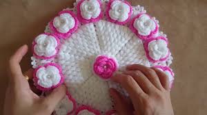 Takim Lif 2 Katli Cicekli Lif Yapimi Yapma Cicekler Afgan Bebek Tig Tig Isi Cicekler