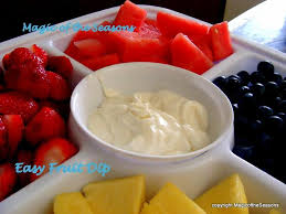 Easy Fruit Dip 1 8 Ounce Package Cream Cheese Softened16 Ounces Marshmallow Cremeplace Cream Cheese And Marshmall Easy Fruit Dip Fruit Dip Marshmallow Cream