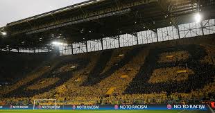 The control panel of the german fa (dfb) has demanded a partial stadium closure for borussia dortmund as well as a €100,000 fine for the suspended sentence, which included a closure of the lower tier of dortmund's famous yellow wall, could now be lifted and moreover the control panel has. Everton Unveil Plans For New Stadium Inspired By Borussia Dortmund S Iconic Yellow Wall Mirror Online