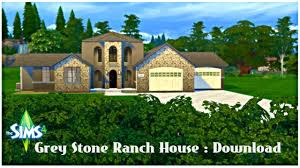 Here, you'll find objects for a recording studio. Grey Stone Ranch House The Sims 4 Download Rissyrawr Com