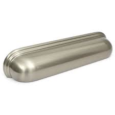 These cabinet bin cup pulls can also be purchased in quantities of 1 and 25. Calgary Brushed Satin Nickel Cup Handles Crofts Assinder 128mm
