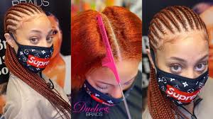 Check spelling or type a new query. A Pop Of Color Straight Back Feed In Braids Youtube