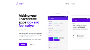 To make a react native app. React Native Paper