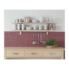 Varde Wandregal Mit 5 Haken Birke 140x50 Cm Ikea Deutschland Regalwand Wandregal Ikea