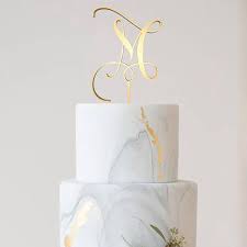 Letter M Monogram Cake Topper Letter Cake Topper Wedding Monogram Cake Toppers Cake Topper Wedding Monogram Monogram Cake