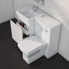 We stock toilet & sink units, wall hung vanity units and more! 900mm Toilet And Basin Combination Unit 2 Drawers White Left Hand Agora Better Bathrooms