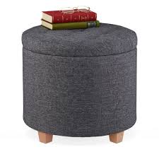 Pouf rotondo design flany, confortevole e molto comodo. Arancia Fionat Pouf Poggiapiedi Contenitore Coperchio Rimovibile Per Soggiorno Camera Da Letto Corridoio 32 X 30cm Sgabello A Forma Di Rotondo Lino Arredamento Soggiorno Nsb Group Com