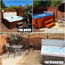 Not just for ski seasons; Log Cabins With Hot Tubs In North Wales Llannerch Holiday Park Hot Tubs