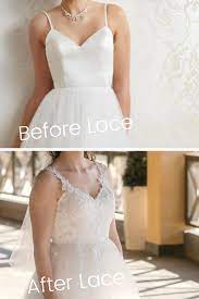 Wedding Dress Lace Overlay Before And After Heili Bridal Wedding Dresses Lace Wedding Dress Alterations Dress Makeover