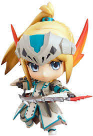 good smile monster hunter female swordsman nendoroid action figure bario x edition