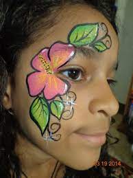 Hibiscus Flower Face Paint Design Face Painting Easy Mermaid Face Paint Face Painting Flowers