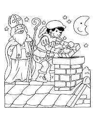 Mewarnai Gambar Polos Kleurplaat Sinterklaas Puntjes Verbinden