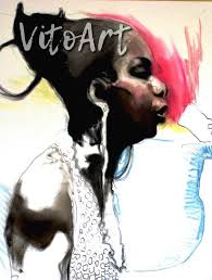 Nina Simone Art Print Jazz Blues Piano Singer Portrait Watercolor  Illustration Wall Decor Limited Edition Poster Print