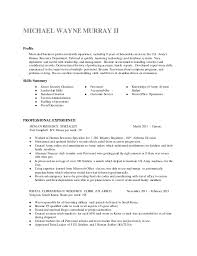 michael wayne murray ii resume