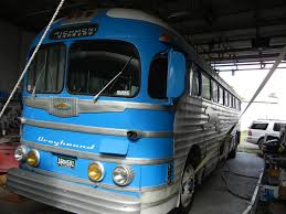 Image result for Silver 1990 Greyhound Bus