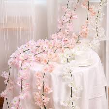 Planen sie ihr zuhause in 3d. 180cm Artificial Cherry Blossom Vine Silk Flowers Sakura For Party Wedding Ceiling Decor Fake Garland Arch Ivy Diy Party Decor Buy Artificial Plant Artificial Flowers Fake Cherry Blossom Product On Alibaba Com