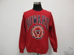 Vtg 90s Jerzees Howard University Bison Crewneck Sweatshirt Sz Xl Extra Large University Outfit Creative Fashion Graphic Sweatshirt