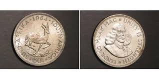 This value is based on calculations as per current dollar / rupee rate , that is 1 dollar : 50 Cent 1964 South Africa Silver Prices Values Km 62