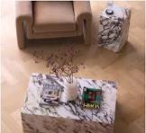 Mesa de centro em pedra travertino - Fabricante exclusivo de ...