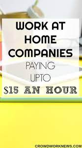 9 Easy Online Jobs That Pay Up To 15 Per Hour Work From Home Companies Easy Online Jobs Work From Home Moms