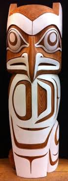 Terry Horneowl Totem Native American Art Native Art Haida Art