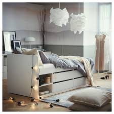 Slakt Bedframe Met Opberger Lattenbodem Wit 90x200 Cm Ikea In 2020 White Bed Frame Bed Frame Ikea Bed Frames