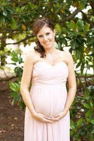 Cute Dress For A Pregnant Bridesmaid There Are Straps To This Becca If You Look Really Close Pregnant Bridesmaid Beautiful Bridesmaid Dresses Wedding Dresses