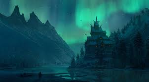 Pin By Hyeseung Heo On Concept A C Valhalla Northern Lights Art Valhalla Fantasy Landscape