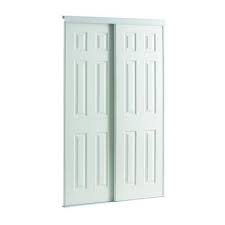 Veranda Porte 6 Panneaux 48 Pouces Encadrement De Metal Blanc Coulissante Hd04880ma22 Home Depot Canad Doors Interior Sliding Doors Sliding Closet Doors