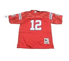 Mitchell & Ness 1985 Tom Brady #12 Throwback New England Patriots Jersey  size 52