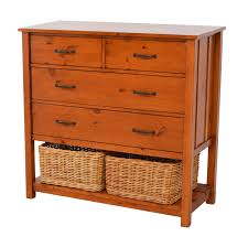 Seller 100% positive seller 100% positive seller 100% positive. 76 Off Pottery Barn Kids Pottery Barn Kids Camp Four Drawer Dresser With Wicker Baskets Storage