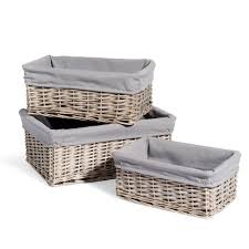 Juego De 3 Cestas Ouessant Maisons Du Monde Wicker Baskets Basket Nautical Room