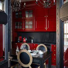 Modern red and black bedroom design ideas home design source authorsatthevirtualpark.blogspot.com. 75 Beautiful Kitchen With Red Cabinets And Black Backsplash Pictures Ideas July 2021 Houzz