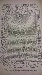 Galley Proof Of Ulysses 1922 Corrected By James Joyce James Joyce Sketch Book Writing Art