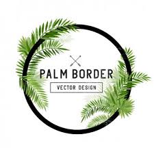 Download Palm Leaf Border Free Vector Eps Cdr Ai Svg Vector Illustration Graphic Art