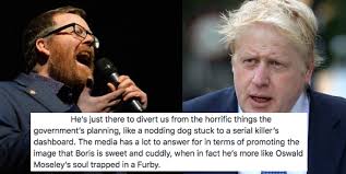 Collection of quotes from frankie boyle. Frankie Boyle On Boris Johnson Like Oswald Moseley S Soul Trapped In A Furby The Poke