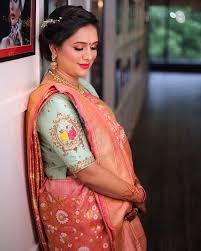 Schon Salon On Instagram Prettiness On Her Baby Shower Makeup Hair By Rimi Rawat S Mirror Work Blouse Design Fancy Blouse Designs Blouse Designs Silk