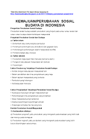 Maybe you would like to learn more about one of these? Doc Kliping Perubahan Sosial Alya Raisa Nadya Barabai Academia Edu