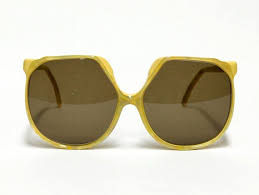 Pierre Toto Yellow Oversized Vintage Sunglasses Women S Etsy Sunglasses Vintage Sunglasses Women Vintage Sunglasses Women Designer
