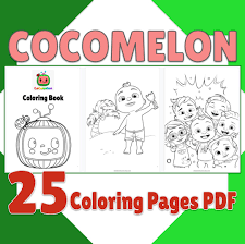 Colouring pages available are curves plus size coloring sketch coloring, blue birds coloring, jobs co. Cocomelon Coloring Pages Pdf 25 Printable Cocomelon Coloring Etsy