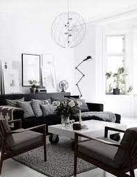 27 Black And White Living Room Decor Ideas Domino Living Room Scandinavian White Living Room Decor Scandinavian Design Living Room