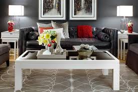 Jane Lockhart Gray Red Living Room Modern Living Room Toronto By Jane Lockhart Design