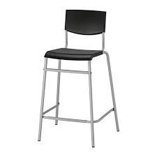 STIG bar stool black / silver 54x44x90 cm (101.527.00) - reviews, price,  where to buy