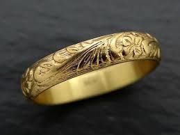 Pagan Wedding Band Women Medieval Wedding Ring Gold Flower Etsy Medieval Wedding Ring Nerdy Wedding Rings Gold Band Wedding Ring